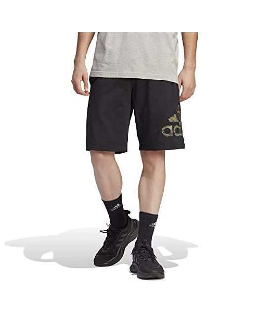 adidas Camouflage Tricot Shorts in Black for Men | Lyst