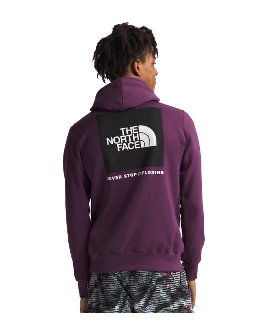 The North Face Purple Box Never Stop Exploring Pullover Hoodie for men