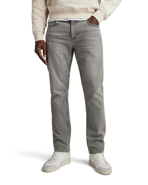 G-Star RAW Gray Mosa Straight Jeans for men
