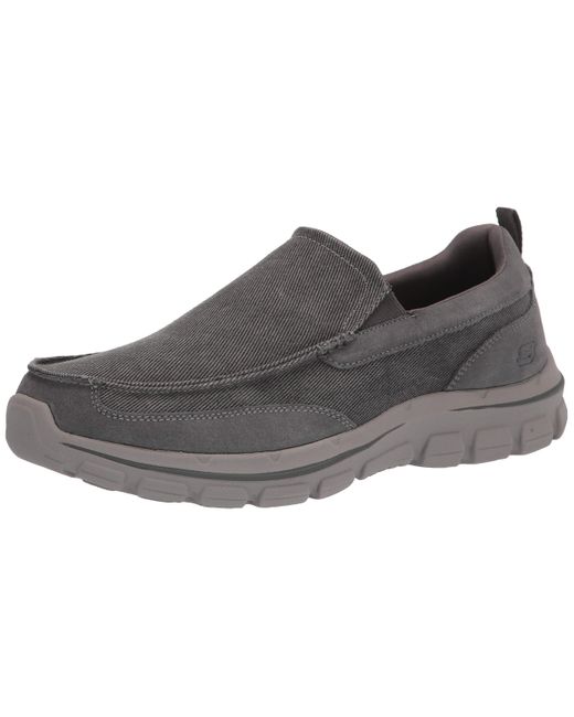 Skechers Usa Palmero matthis Moc Toe Canvas Slip On in Grey for Men Lyst UK