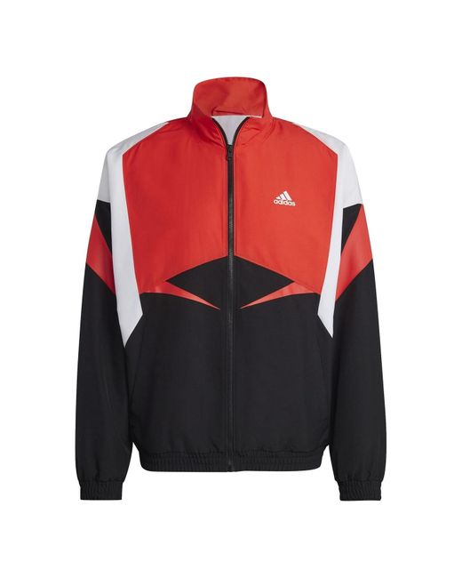 Adidas S M Cb Wv Tt Performance Tracksuit Top Black L for men