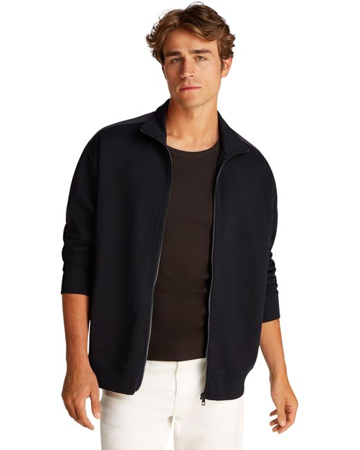 Sudadera con Cremallera Hombre Tape Zip Through con Logotipo Calvin Klein de hombre de color Black
