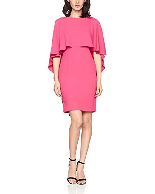 Coast Pink Sofia Cape Dress