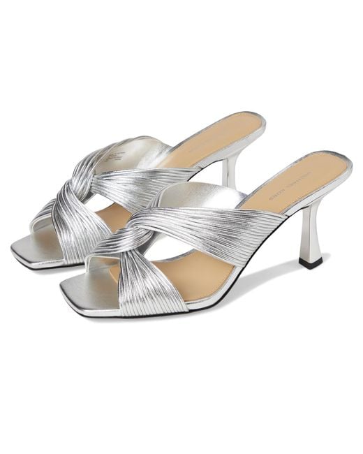 Michael Kors Metallic Alessia Mule Sandal Heeled