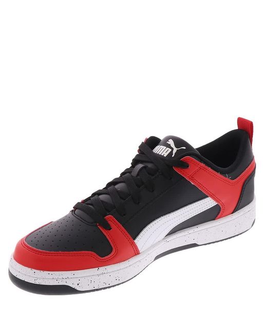 PUMA Red Rebound Layup Low Speckle Sneaker for men