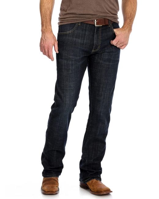 Wrangler Blue Retro Slim Fit Boot Cut Jean for men