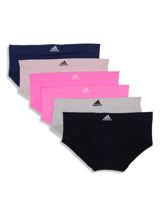 Adidas Pink Seamless Hipster Underwear Multipack