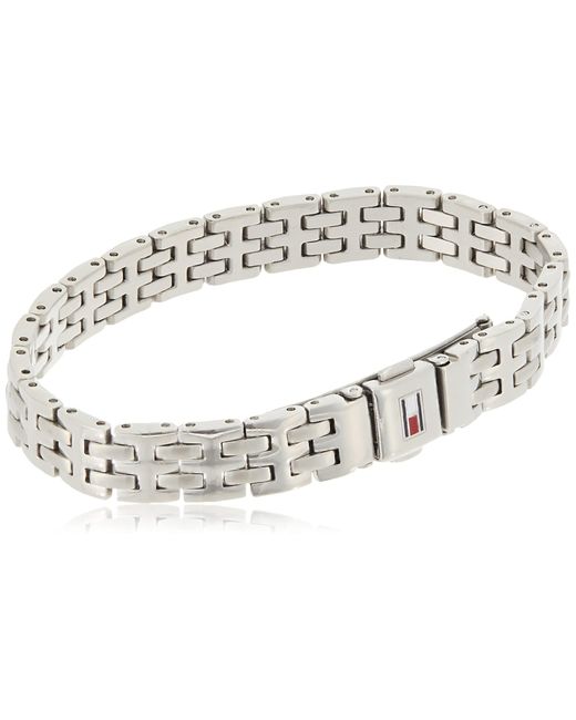 Tommy Hilfiger Jewelry Men Stainless Steel Link Charm Bracelet - 2701062 in  Silver (Metallic) for Men - Lyst