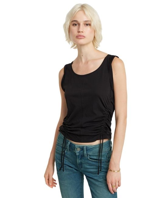 G-Star Black Tops Adjustable Tucked Sleevs r t wmn
