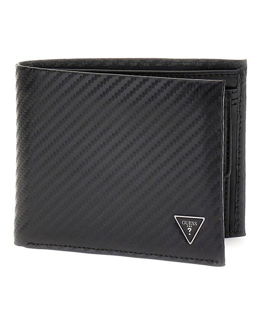 Guess Mito Billfold Coin Wallet Black für Herren