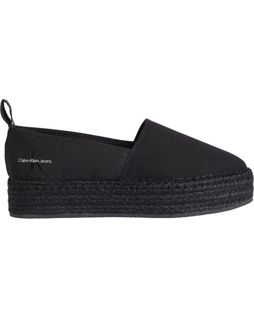 Calvin Klein Jeans Platform Espadrille Mix Ml Mtl Casual Schoenen in het Black