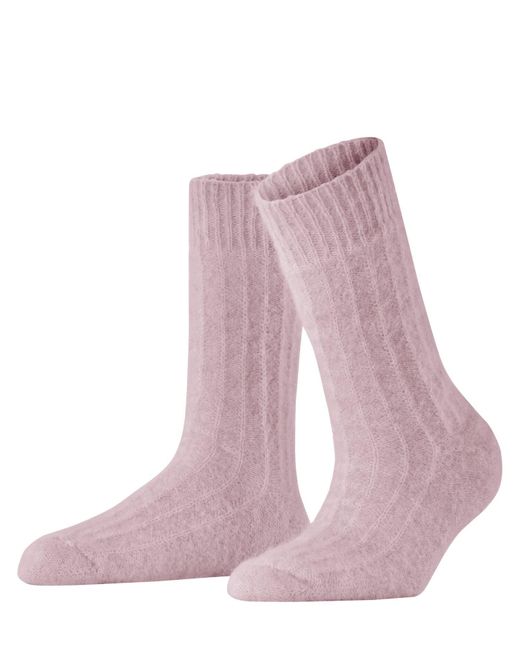 Esprit Shaded Boot Sokken Wol Dun Patroon 1 Paar in het Pink