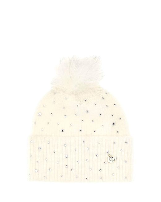 Cappello Donna con PON PON AW5213POL01 off White L di Guess