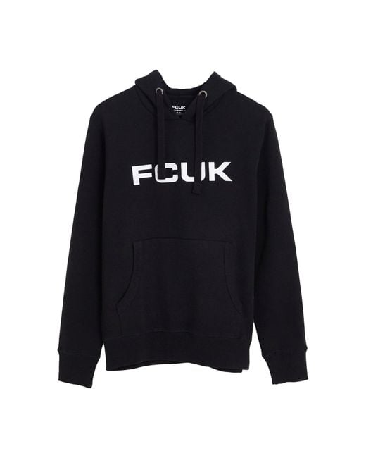 French Connection Blue Fcuk Logo Hoodie Medium for men