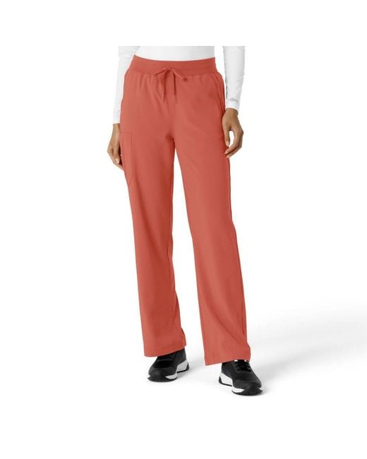 Carhartt Red Scrubs C53310 Force® Cross-flex Boot Cut Scrub Pant Small Dusty Cedar