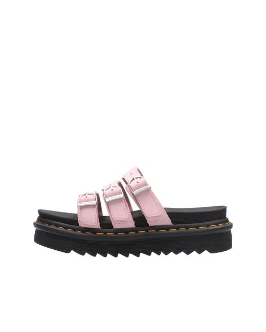 dr martens blaire slide flower