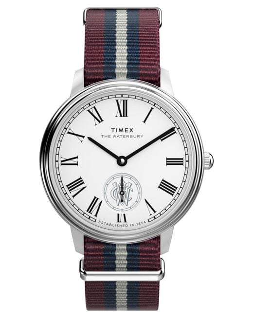 Timex Analog Quarz Armbanduhr Waterbury Metropolitan in Metallic für Herren