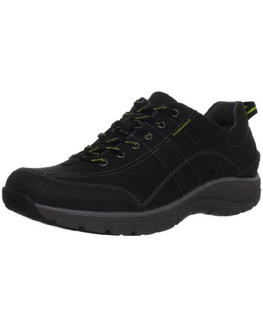applause meaning turn around Clarks Leather Wave Trek Sneaker in Black Leather (Black) | Lyst
