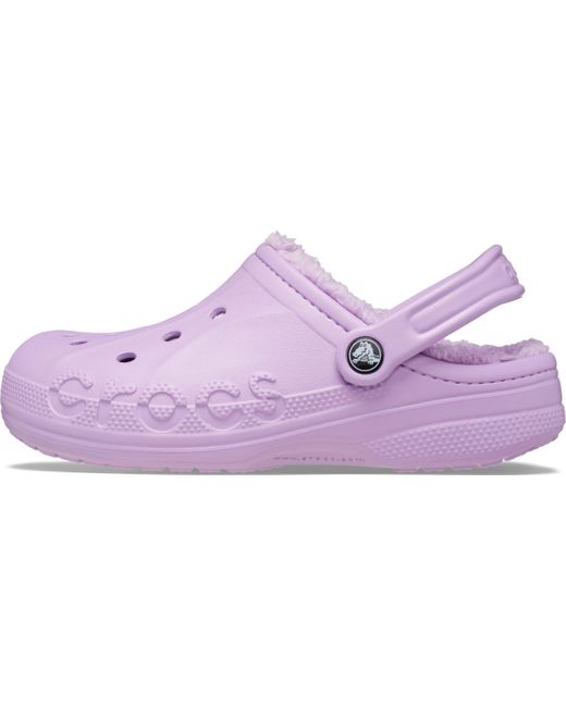Crocs™ Baya Lined Clog | Fuzzy Slippers in Purple | Lyst