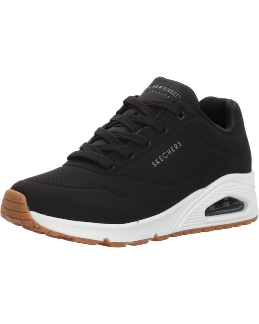 Skechers Black Uno-stand On Air Trainers