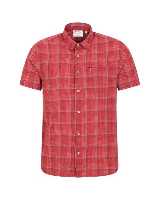Mountain Warehouse Pflegeleichtes Baumwoll-Shirt für in Red für Herren