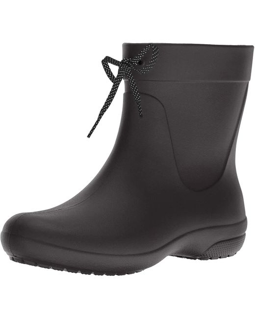 Crocs™ Freesail Shorty Rain Boots in Black | Lyst