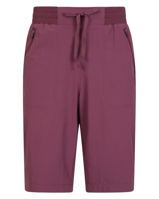 Mountain Warehouse Purple Zipped Pockets Ladies Short