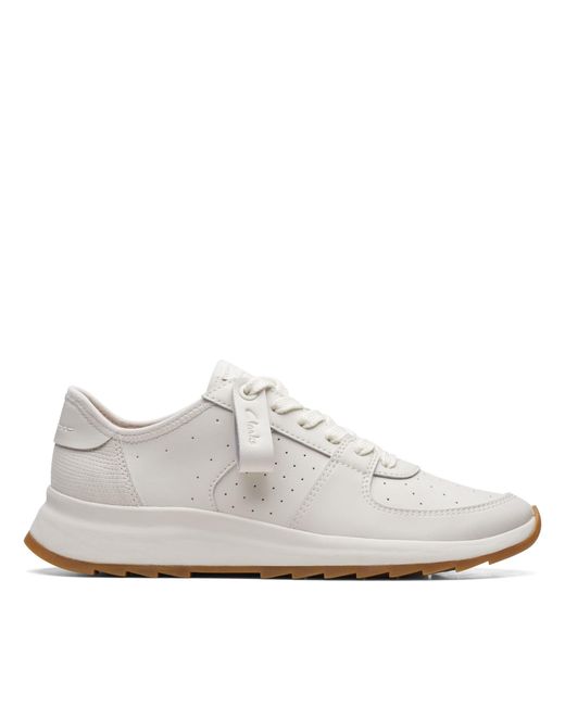 Clarks White Dash Lite Run