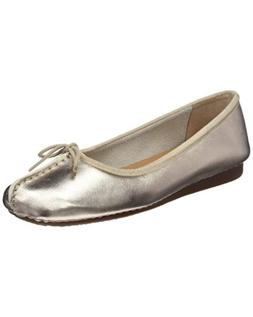 Clarks Yellow Freckle Ice Ballet Flats
