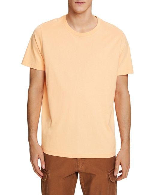 Esprit Jersey-T-Shirt mit Rundhalsausschnitt in Natural für Herren