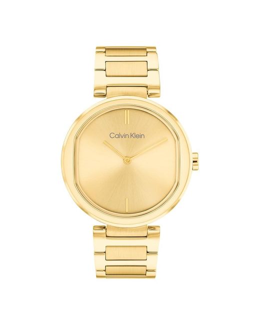Orologio Analogico al Quarzo da donna con cinturino in acciaio inossidabile dorato - 25200252 di Calvin Klein in Metallic