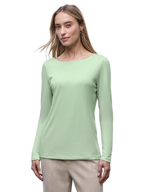 Street One Green 3228737 Basic Langarmshirt