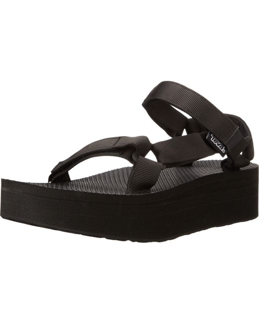 Teva Black Flatform Universal Platform Sandal