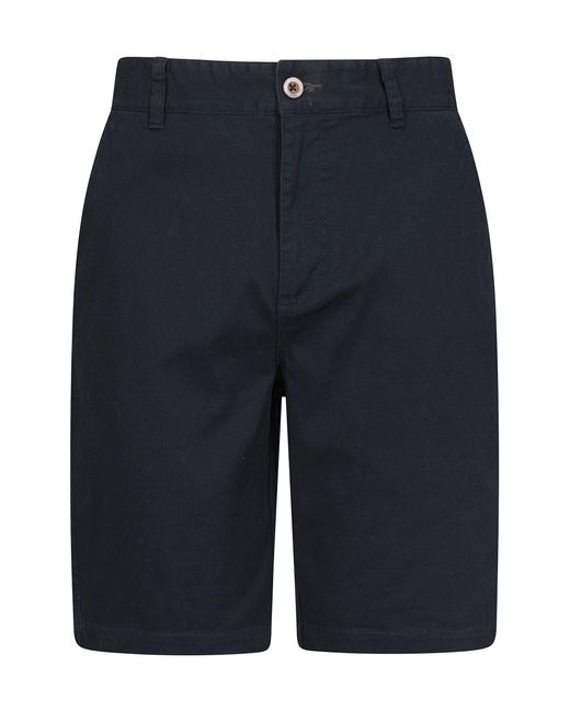 Mountain Warehouse Blue Organic Woods Mens Chino Shorts - Lightweight, Breathable, Upf 50+, Lots Of Pockets Short Pants - Best For for men