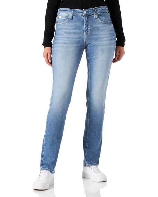 Jeans High Rise Slim Pantalones Calvin Klein de color Blue