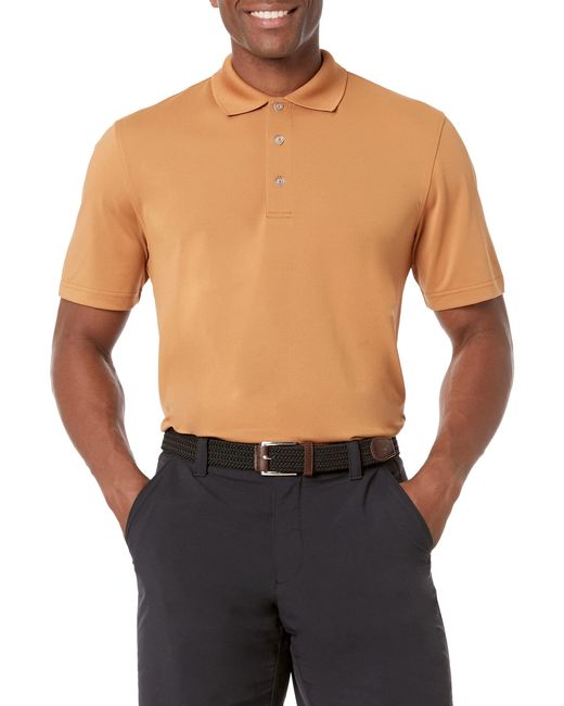 Amazon Essentials Blue Regular-fit Quick-dry Golf Polo Shirt-discontinued Colors for men