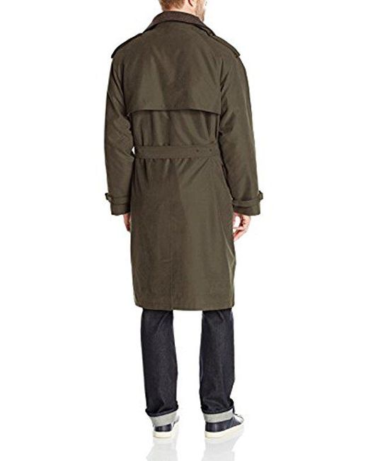 London Fog Synthetic Iconic Trench Coat 