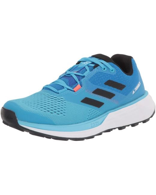 adidas Terrex Two Flow Trail Running Shoe in Blue for Men - Save 37% | Lyst