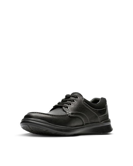 Clarks Cotrell Edge S Casual Shoes 8.5 Black Oily Leather for men