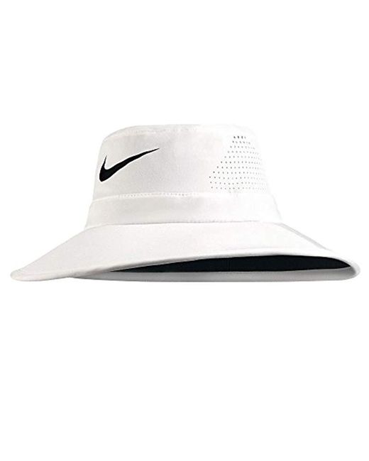 Nike White Sun Protect Golf Hat for men