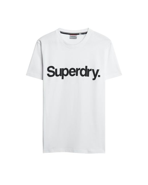 Superdry White Core Logo Classic Tee T-shirt for men