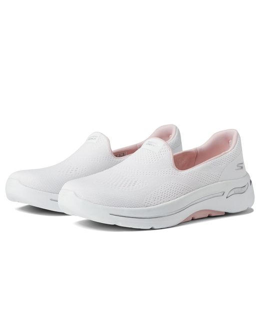 Skechers Synthetic Go Walk Arch Fit - Imagined in White Light Pink ...