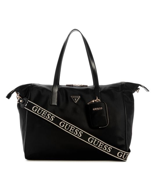 Guess Black Follie Carry On Large Tote Bag