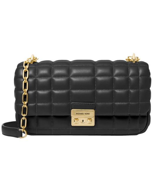 Michael Kors Lg Conv Chain Shldr Handtas Voor in het Black