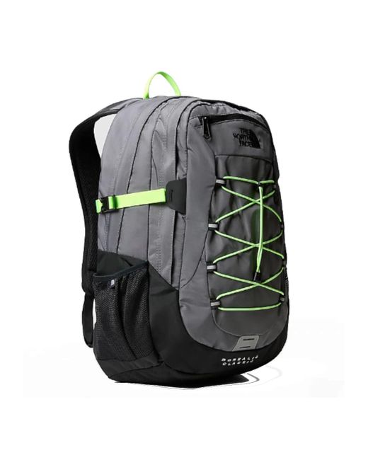 The North Face Black Borealis Backpack Smoked Pearl/safety Green One Size