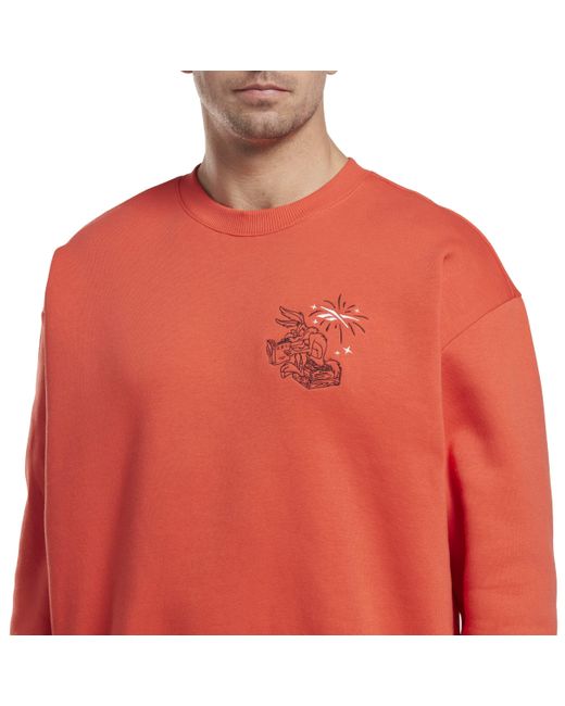 Reebok Orange 's Crewneck Sweatshirt
