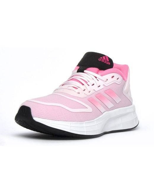 Adidas Black S Duramo 10 Running Shoes Trainers Pink/white 7