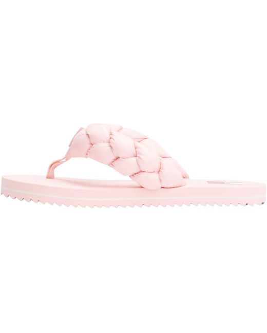Braided Thong Beach Sandal En0en02877 di Tommy Hilfiger in Black