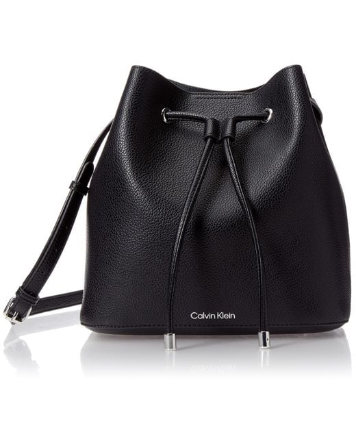 Calvin Klein Black Gabrianna Novelty Bucket Shoulder Bag