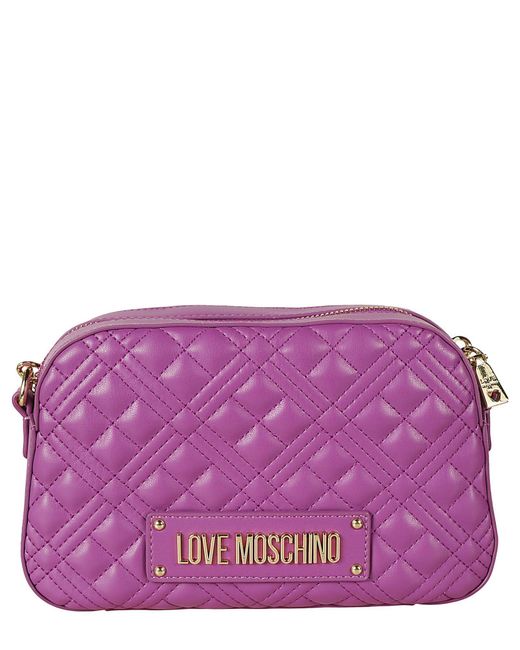 Borsa a tracolla di Love Moschino in Purple